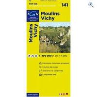 ign maps top 100 series 141 moulins vichy folded map