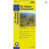 IGN Maps \'TOP 100\' Series: 120 St-Dizier / Chaumont Folded Map