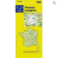 IGN Maps \'TOP 100\' Series: 130 Vesoul / Langres Folded Map