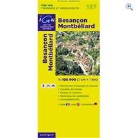 IGN Maps \'TOP 100\' Series: 137 Besancon / Montbeliard Folded Map