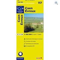 IGN Maps \'TOP 100\' Series: 117 Caen / Evreux Folded Map