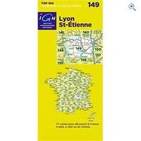 IGN Maps \'TOP 100\' Series: 149 Lyon / St-Etienne Folded Map