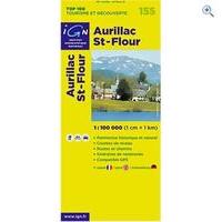 IGN Maps \'TOP 100\' Series: 155 Aurillac / St-Flour Folded Map