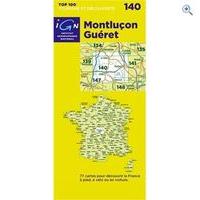 IGN Maps \'TOP 100\' Series: 140 Montlucon / Gueret Folded Map