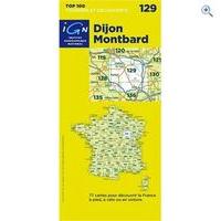 ign maps top 100 series 129 dijon montbard folded map