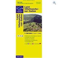 IGN Maps \'TOP 100\' Series: 150 Lyon / Villefranche-sur-Saone Folded Map