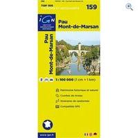IGN Maps \'TOP 100\' Series: 159 Pau / Mont-de-Marsan Folded Ma