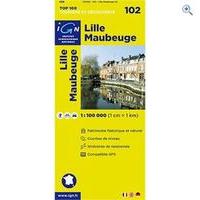 IGN Maps \'TOP 100\' Series: 102 Lille / Maubeuge Folded Map