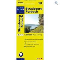 IGN Maps \'TOP 100\' Series: 112 Strasbourg / Forbach Folded Map