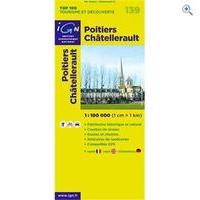 IGN Maps \'TOP 100\' Series: 139 Poitiers / Chatellerault Folded Map