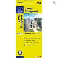 IGN Maps \'TOP 100\' Series: 116 Laval / Fougeres Folded Map