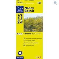 IGN Maps \'TOP 100\' Series: 121 Nancy / Epinal Folded Map