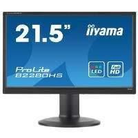 Iiyama ProLite B2280HS (21.5 inch) LED Backlit LCD Monitor 1000:1 250cd/m2 (1920x1080) 5ms VGA/DVI/HDMI (Black)