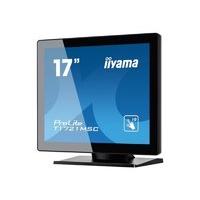 Iiyama ProLite T1721MSC-B1 - LED monitor - 17 - touchscreen - 1280 x 1024 - TN - 250 cd/m² - 1000:1 - 5 ms - DVI-D, VGA - speakers - black