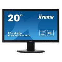 iiyama prolite e2083hsd b1 20quot led dvi monitor