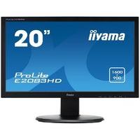 iiyama prolite e2083hd b1 195quot led vga dvi monitor