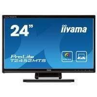 Iiyama ProLite T2452MTS (24 inch Multitouch) LED Backlit LCD Monitor 1000:1 300cd/m2 (1920x1080) 2ms D-Sub/DVI-D/HDMI (Black)