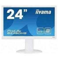 Iiyama ProLite B2480HS (23.6 inch) LED Backlit LCD Monitor 1000:1 300cd/m2 (1920x1080) 2ms D-Sub/DVI-D/HDMI (White)