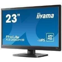 Iiyama ProLite X2380HS (23 inch) LED Backlit LCD Monitor 1000:1 250cd/m2 (1920x1080) 5ms VGA/DVI/HDMI (Black)