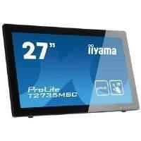 Iiyama ProLite T2735MSC (27 inch Multitouch) LED Backlit LCD Monitor 3000:1 260cd/m2 (1920x1080) 5ms D-Sub/DVI-D/HDMI (Black)