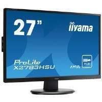 Iiyama ProLite X2783HSU (27 inch) LED Backlit LCD Monitor 3000:1 300cd/m2 (1920x1080) 4ms D-Sub/DVI-D/HDMI/USB/Headphone (Black)
