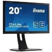 Iiyama ProLite B2083HSD (19.5 inch) LED Backlit LCD Monitor 1000:1 250cd/m2 (1600x900) 5ms VGA/DVI (Black)