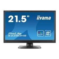 iiyama e2280hs b 215 1920x1080 vga hdmi dvi led black monitor with spe ...