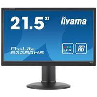 iiyama B2280HS-B 22 1920x1080 VGA HDMI DVI Height Adjustable LED Monitor with Speakers