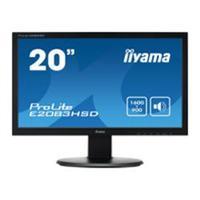 iiyama ProLite E2083HSD-1 19.5 1600x900 5ms VGA DVI-D LED LCD Black Monitor with Speakers