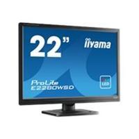 iiyama ProLite E2280WSD-B 22 1680x1050 5ms VGA DVI-D Black Monitor with Speakers
