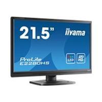 iiyama ProLite E2280HS 22 1920x1080 5ms HDMI DVI-D VGA Black Monitor with Speakers