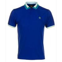 ijp design spiff golf shirt electric blue