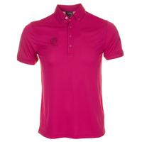 ijp design poulter tour polo shirt raspberry