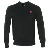 IJP Design Crest V-Neck Sweater Jet Black