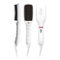 ikoo E-Styler Hair Straightening Brush - Platinum White