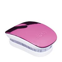 ikoo Pocket Hair Brush - White - Cherry Metallic