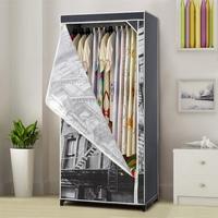 ikayaa fashion portable fabric closet wardrobe cabinet garment clothin ...