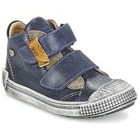 Ikks WALLACE boys\'s Children\'s Shoes (High-top Trainers) in blue