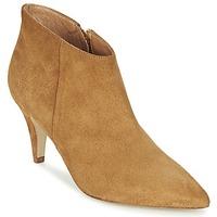 ikks bottine low heel womens low ankle boots in brown