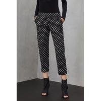 ikat spot stretch skinny trousers