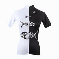ILPALADINO Cycling Jersey Women\'s Short Sleeve Bike Jersey Tops Quick Dry Ultraviolet Resistant Breathable 100% PolyesterPolka Dots