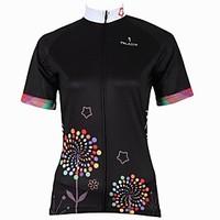 ILPALADINO Cycling Jersey Women\'s Short Sleeve Bike Jersey Tops Quick Dry Ultraviolet Resistant Breathable 100% Polyester Spring Summer