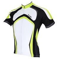 ILPALADINO Cycling Jersey Men\'s Short Sleeve Bike Jersey Tops Quick Dry Ultraviolet Resistant Breathable 100% Polyester StripeSpring