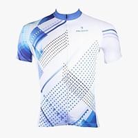 ILPALADINO Cycling Jersey Men\'s Short Sleeve Bike Jersey Tops Quick Dry Ultraviolet Resistant Breathable 100% Polyester Polka DotsSpring