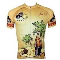 ILPALADINO Cycling Jersey Men\'s Short Sleeve Bike Jersey Tops Quick Dry Ultraviolet Resistant Breathable 100% Polyester Animal Cartoon