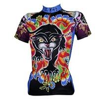ILPALADINO Cycling Jersey Women\'s Men\'s Short Sleeve Bike Jersey Tops Quick Dry Ultraviolet Resistant Breathable 100% PolyesterCartoon