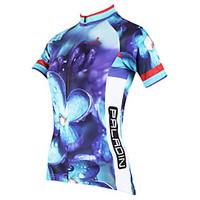 ILPALADINO Cycling Jersey Women\'s Short Sleeve Bike Jersey TopsQuick Dry Ultraviolet Resistant Breathable Compression Lightweight