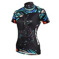 ILPALADINO Cycling Jersey Women\'s Short Sleeve Bike Jersey TopsQuick Dry Ultraviolet Resistant Breathable Compression Lightweight