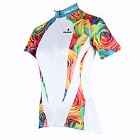 ILPALADINO Cycling Jersey Women\'s Short Sleeve Bike Jersey TopsQuick Dry Ultraviolet Resistant Breathable Compression Lightweight