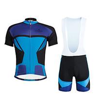 ILPALADINO Cycling Jersey with Bib Shorts Men\'s Unisex Short Sleeve Bike Clothing SuitsQuick Dry Ultraviolet Resistant Breathable Reduces